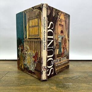 Vintage 1970 Holt Reader Book Sounds After Dark Spooky Halloween Decor Prop HB